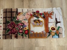 Vintage Readicut Rug Wool Kit (Partly Completed)
