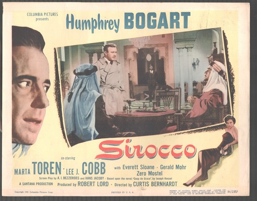 Sirocco x14 lobby card - 11"x14",