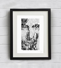 ROXY MUSIC ❤ Virginia Plain ❤ song lyrics poster art Limited Edition Print