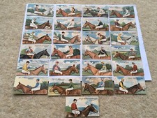 1922 VINTAGE E&W.ANSTIE DEVIZES RACING SERIES RACING COLOURS SET OF 25 CIG CARDS