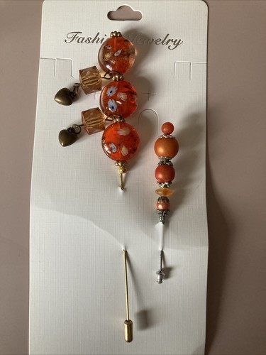 Hat pin long handmade 6 - pin, 1