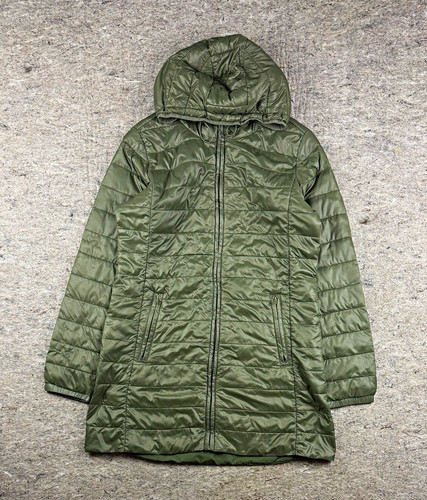 Gap green quilted hooded full - gap,