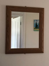 Oak hallway mirror large almost brand-new excellent condition