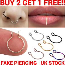 Fake Nose Ring Septum Piercing