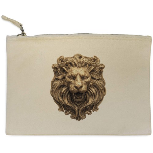 Vintage golden lion head - lion, head'