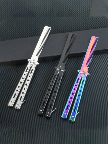 Stainless steel butterfly comb - steel,