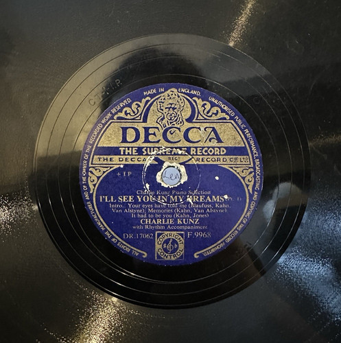 Decca charlie kunz - charlie, i'll