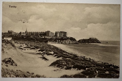 Antique postcard tenby from - postcard,