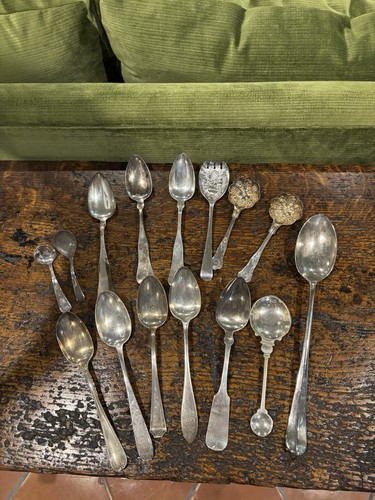 Antique serving spoons - antique,