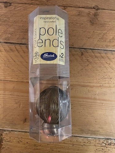 28mm curtain pole - curtain, finials