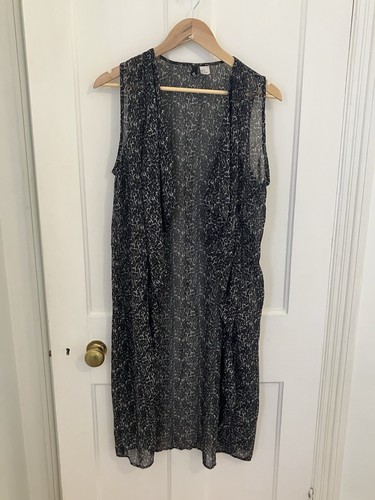 Sheer longline waistcoat - sheer,