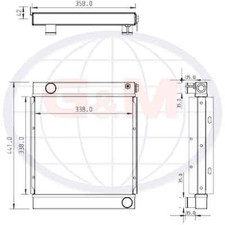 Radiator for JCB 8008 RN02404