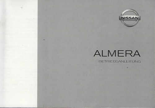 Nissan almera owners manual - almera,