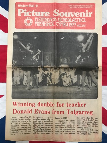 1977 welsh eisteddfod souvenir - eisteddfod,