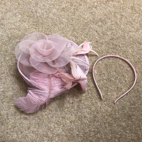 Women pink fascinator - pink,