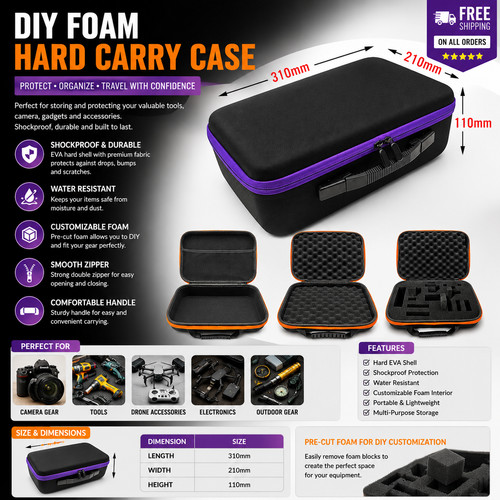 Diy hard carry case - diy, shockproof