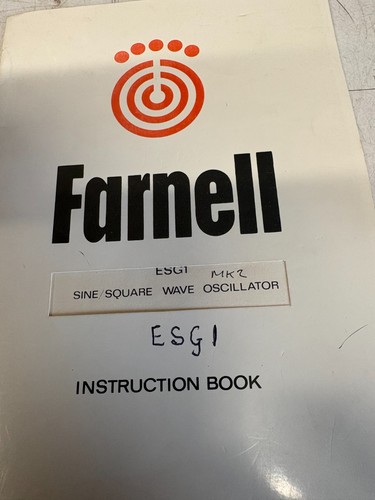 Farnell esg1 mk2 - farnell,