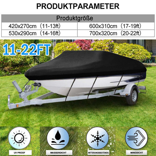 22ft boat cover 210d - cover,