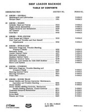 Case 580F Backhoe Workshop