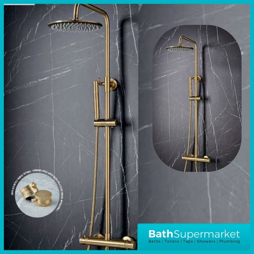 Brass round bathroom rainfall - brass,