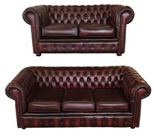 Genuine Leather Chesterfield