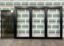 ALUMINIUM BIFOLDING DOORS BIFOLDS SLIDING PATIO BLACK EXTERNAL TINTED GLASS