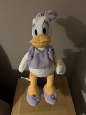 Official Disney Store "Daisy" Duck Soft Plush Toy 12" Tall Authentic Stamped