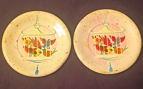 Vintage mid century tin litho - vintage,