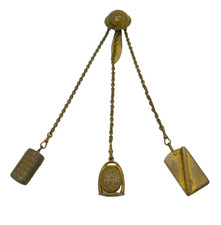 Victorian Base Metal Floral Pattern Multi-Tool Sewing Chatelaine Antique c1860