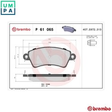 BRAKE PAD SET DISC BRAKE P 61