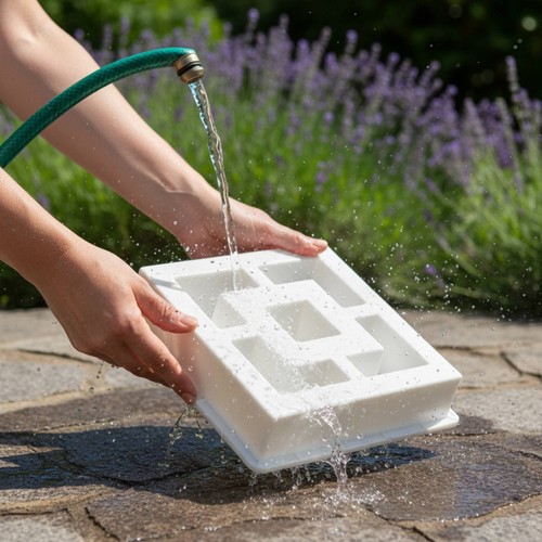 Decorative breeze block mold - block,