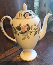 Wedgwood Hathaway Rose Coffee Pot Medium Size 22cms High To The Tip Of The Lid