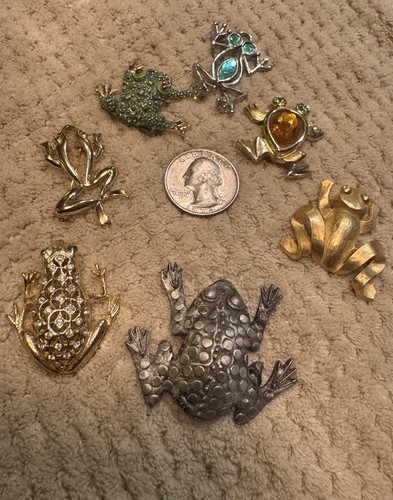 Frog brooch pin lot - lot, 7