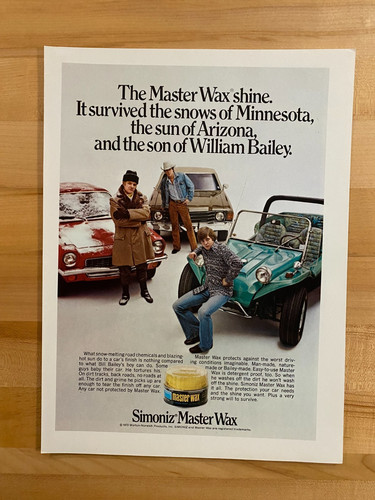 1972 print simoniz master - print, ad
