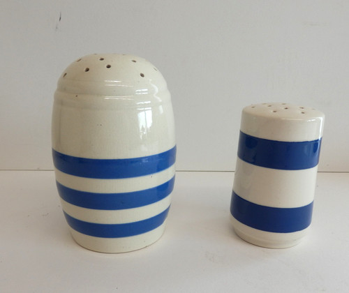 Two pieces vintage blue and - pieces,
