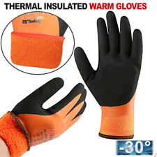 THERMAL INSULATED WINTER WARM WATERPROOF WORK GLOVES FREEZER COLD SAFETY GARDEN
