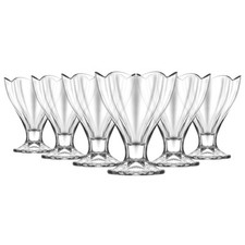 6x LAV Clear 250ml Lily Glass