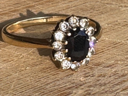 Dark blue sapphire and - sapphire,