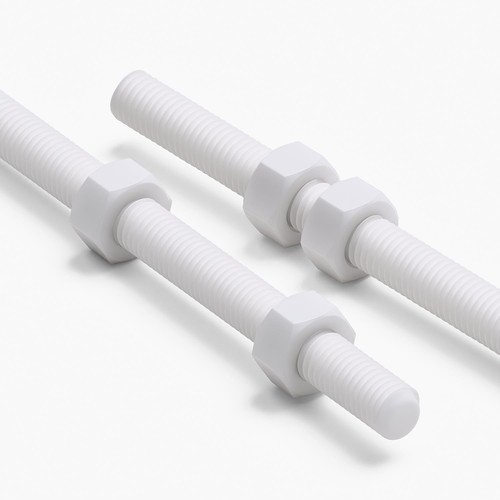 White ptfe 200 mm - x,