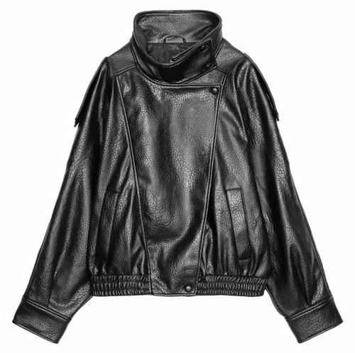 Women black faux leather - black,