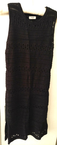 Black crochet 100 cotton - crochet, 100%