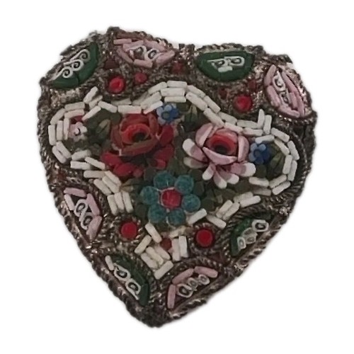 Italian micro mosaic heart - micro,