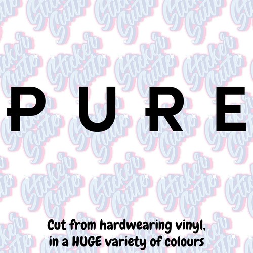 Pure scooter vinyl decal - pure,