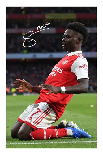 Bukayo saka signed autograph - signed,