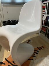 White Panton style vintage chair