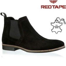 Mens Leather Chelsea Boots New Ankle Biker Smart Formal Desert Boots Shoes Size