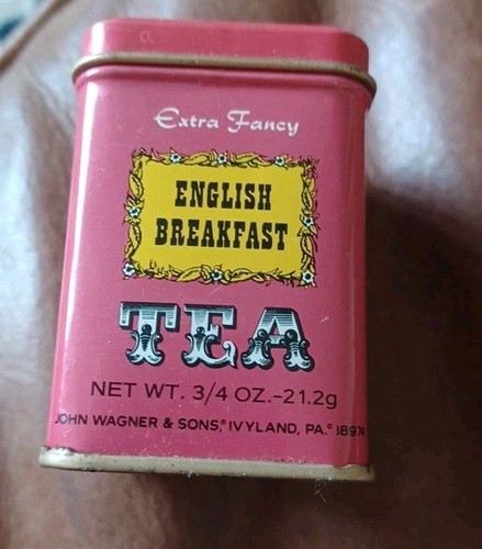 Vintage tea tin - tin, extra