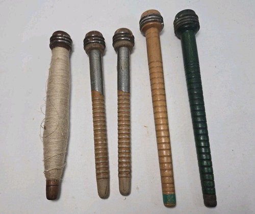 Set vintage wooden yarn - set,