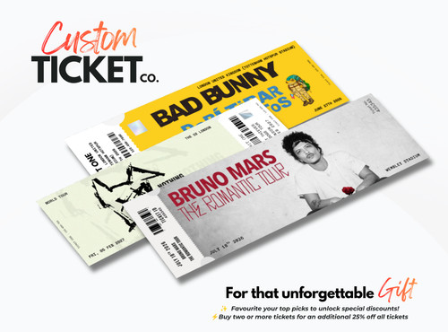 Custom concert event - custom, ticket