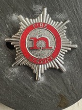 OBSOLETE NOTTINGHAMSHIRE  FIRE SERVICE  “N” Red ring Badge